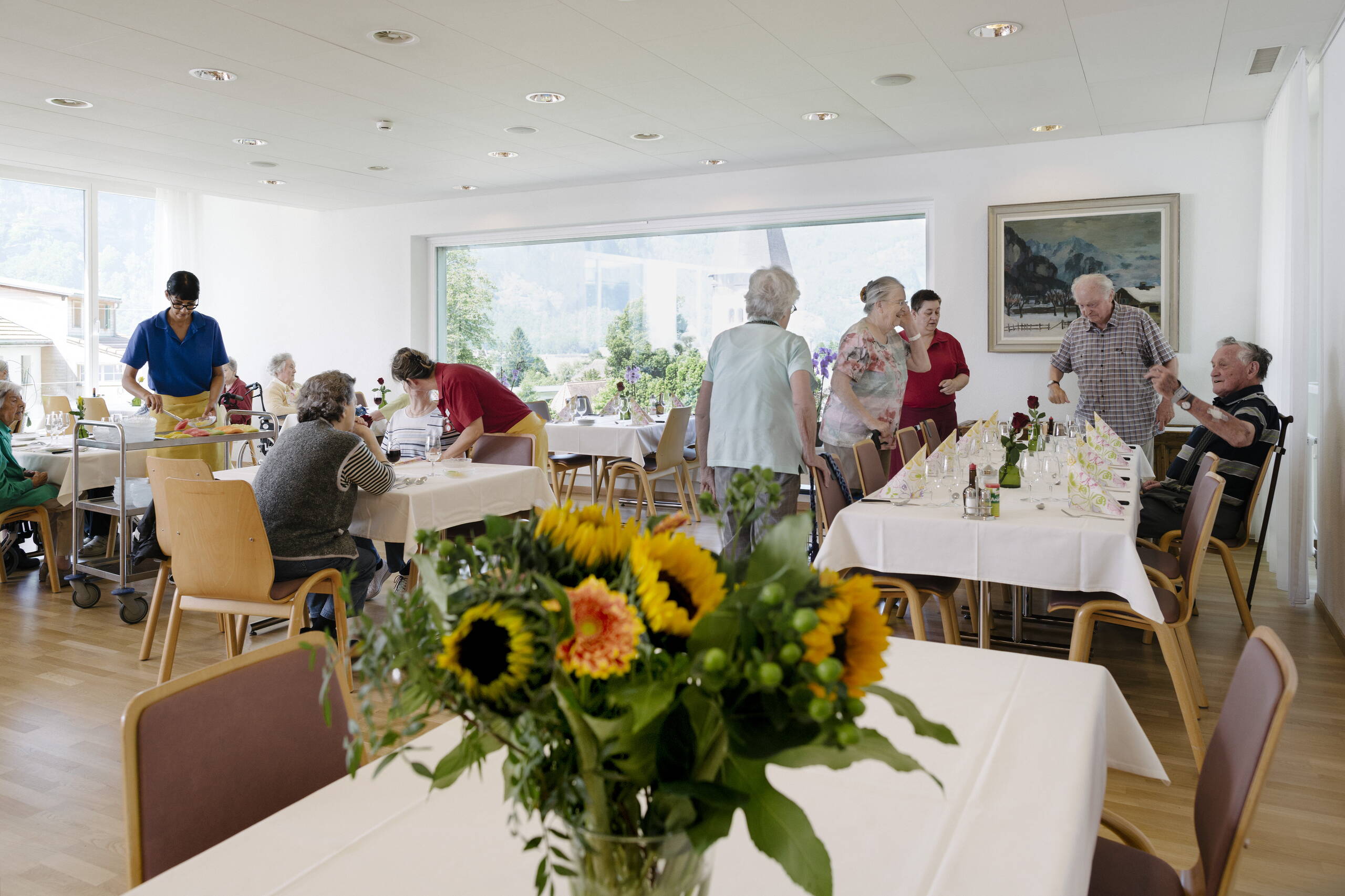 Essen in der Stiftung Alpbach